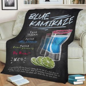BLUE KAMIKAZE BEST SELLER FLEECE BLANKET GIFT FOR FAN