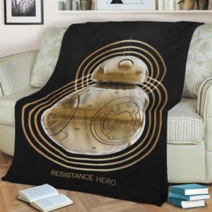 RESISTANCE HERO DROID FLEECE BLANKET GIFT FOR FAN