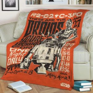 DROIDS BEST SELLER FLEECE BLANKET GIFT FOR FAN