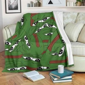 PEPE THE FROG BEST SELLER FLEECE BLANKET GIFT FOR FAN