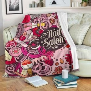 NAIL SALON FLEECE BLANKET GIFT FOR FAN