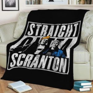 STRAIGHT OUTTA SCRANTON FLEECE BLANKET GIFT FOR FAN