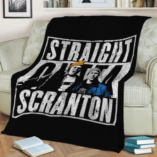 STRAIGHT OUTTA SCRANTON BEST SELLER FLEECE BLANKET GIFT FOR FAN STRAIGHT OUTTA SCRANTON BEST SELLER FLEECE BLANKET GIFT FOR FAN