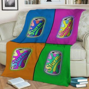 SLURM POP ART FLEECE BLANKET GIFT FOR FAN