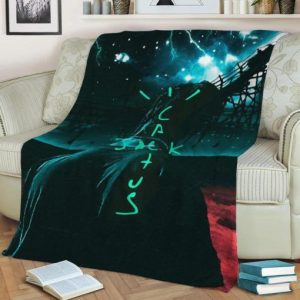 JACK CACTUS NEON BEST SELLER FLEECE BLANKET GIFT FOR FAN