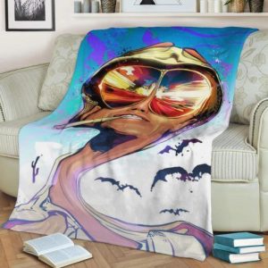 FEAR AND LOATHING FLEECE BLANKET GIFT FOR FAN