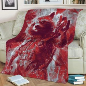 ROCKET FLEECE BLANKET GIFT FOR FAN
