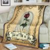 TALE AS OLD AS TIME BEAUTY AND THE BEAST BEST SELLER FLEECE BLANKET GIFT FOR FAN