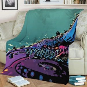 DJ MUSIC SET FLEECE BLANKET GIFT FOR FAN