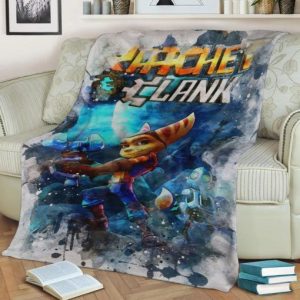 RATCHET AND CLANK FLEECE BLANKET GIFT FOR FAN