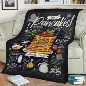 FOOD RESTAURANT CAFE CHALK FLEECE BLANKET GIFT FOR FAN