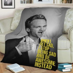 BARNEY STINSON FLEECE BLANKET GIFT FOR FAN