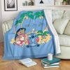 LILO AND STITCH DISNEY FLEECE BLANKET GIFT FOR FAN
