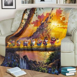 CUTE 7 DWARFS BEST SELLER FLEECE BLANKET GIFT FOR FAN
