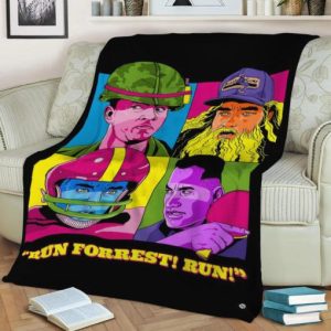 RUN FORREST GUMP FLEECE BLANKET GIFT FOR FAN