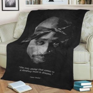 SHAKUR QUOTES BEST SELLER FLEECE BLANKET GIFT FOR FAN