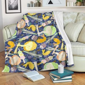 NOODLE FOOD LOVER FLEECE BLANKET GIFT FOR FAN