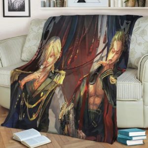 SANJI ZORO PIRATES LIFE BEST SELLER FLEECE BLANKET GIFT FOR FAN