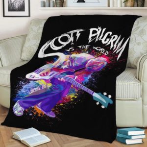 SCOTT PILGRIM POP ART FLEECE BLANKET GIFT FOR FAN