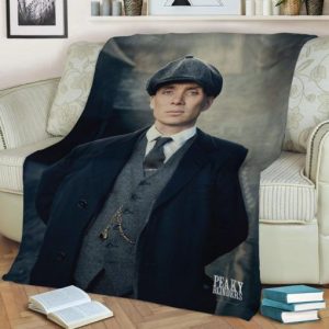 THOMAS SHELBY FLEECE BLANKET GIFT FOR FAN