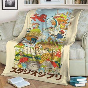 STUDIO GHIBLI FOR FAN FLEECE BLANKET GIFT FOR FAN