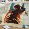 THE BLACK SWORDSMAN FLEECE BLANKET GIFT FOR FAN