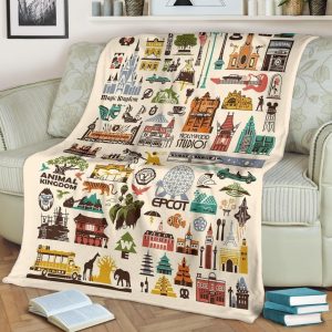 THE FOUR PARKS ICONS BEST SELLER FLEECE BLANKET GIFT FOR FAN