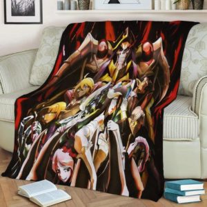 OVERLORD SEBAS TIAN MARE B FLEECE THROW BLANKET BEST SELLER FLEECE BLANKET GIFT FOR FAN