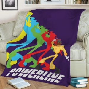 POWERLINE POSTER FLEECE BLANKET GIFT FOR FAN