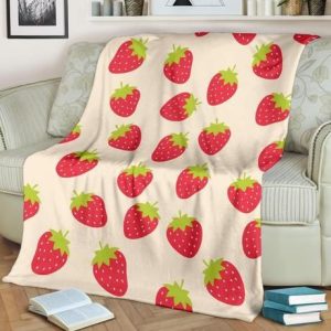 STRAWBERRY BESTSELLER FLEECE BLANKET GIFT FOR FAN