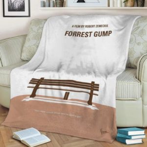 MY FORREST GUMP MINIMAL MOVIE POSTER FLEECE BLANKET GIFT FOR FAN