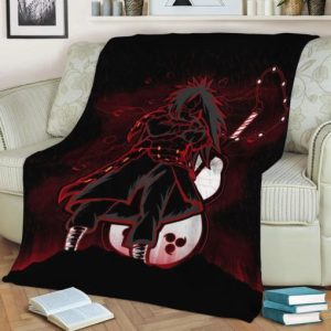 RED SHINOBI MADARA BEST SELLER FLEECE BLANKET GIFT FOR FAN