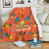 LET’S GO CHARIZARD POKEMON FLEECE BLANKET GIFT FOR FAN
