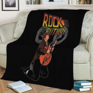 ROCK TO THE FUTURE FLEECE BLANKET GIFT FOR FAN