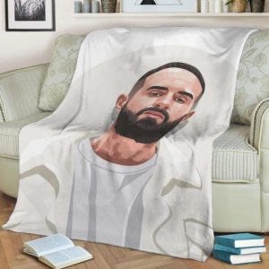 SHINDY VECTOR ART FLEECE BLANKET GIFT FOR FAN