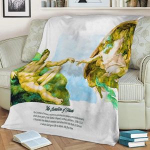 THE CREATION OF ADAM BEST SELLER FLEECE BLANKET GIFT FOR FAN