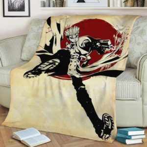TRIGUN RED MOON BEST SELLER FLEECE BLANKET GIFT FOR FAN
