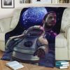KID CUDI FLEECE BLANKET GIFT FOR FAN