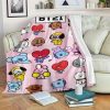 BT21 PREMIUM FLEECE BLANKET GIFT FOR FAN