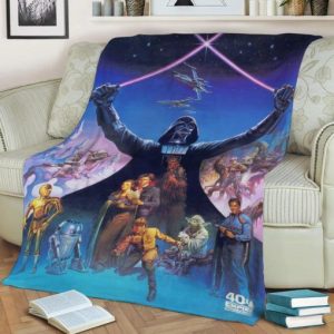 FAMILY STAR WAR FLEECE BLANKET GIFT FOR FAN