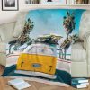 VAN LIFE IN YELLOW FLEECE BLANKET GIFT FOR FAN