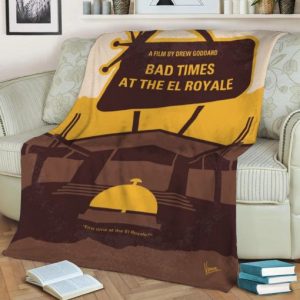 BAD TIMES EL ROYALE FLEECE BLANKET GIFT FOR FAN