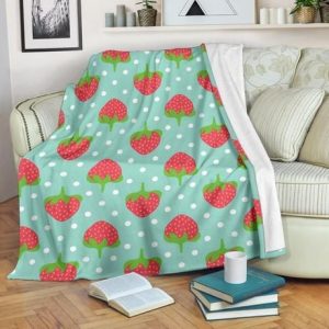STRAWBERRY BEST SELLER FLEECE BLANKET GIFT FOR FAN