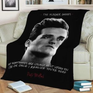 PEETA MELLARK FLEECE BLANKET GIFT FOR FAN