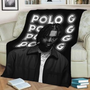 POLO G ART FLEECE BLANKET GIFT FOR FAN