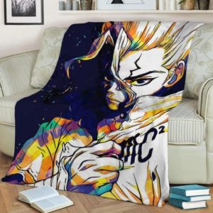 SENKU ISHIGAMI DR STONE BEST SELLER FLEECE BLANKET GIFT FOR FAN