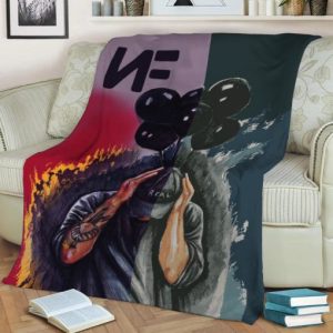 NF RAPPER COLOR FLEECE BLANKET GIFT FOR FAN