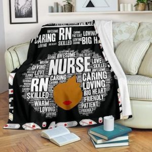 NURSE CARING LOVING BIG HEART BEST SELLER FLEECE BLANKET GIFT FOR FAN