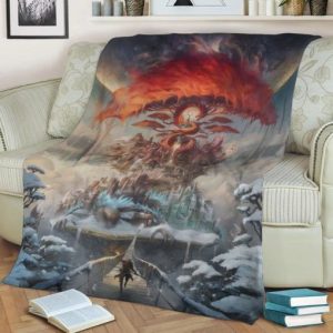 THE PAINTED WORLD BEST SELLER FLEECE BLANKET GIFT FOR FAN