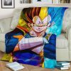 VEGETA POP ART FLEECE BLANKET GIFT FOR FAN